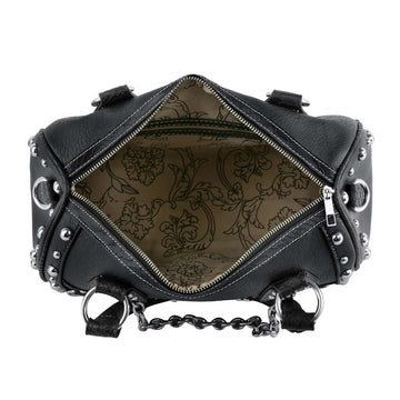 Edgy Skull Satchel Handbag
